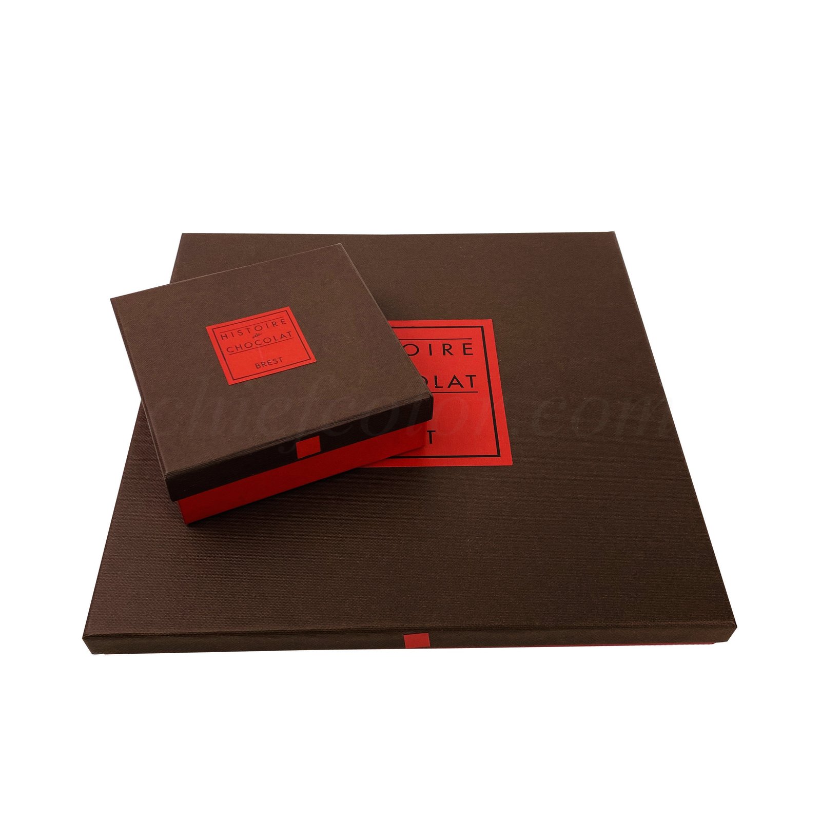 Luxury  Rigid Cardboard Chocolate Box With Silver Card