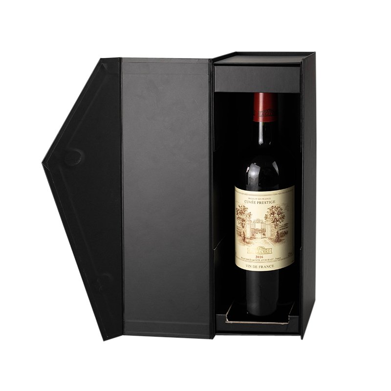 Individual Wine Gift Box Packaging Collapsible Cardboard Gift Boxes for Wine Bottles