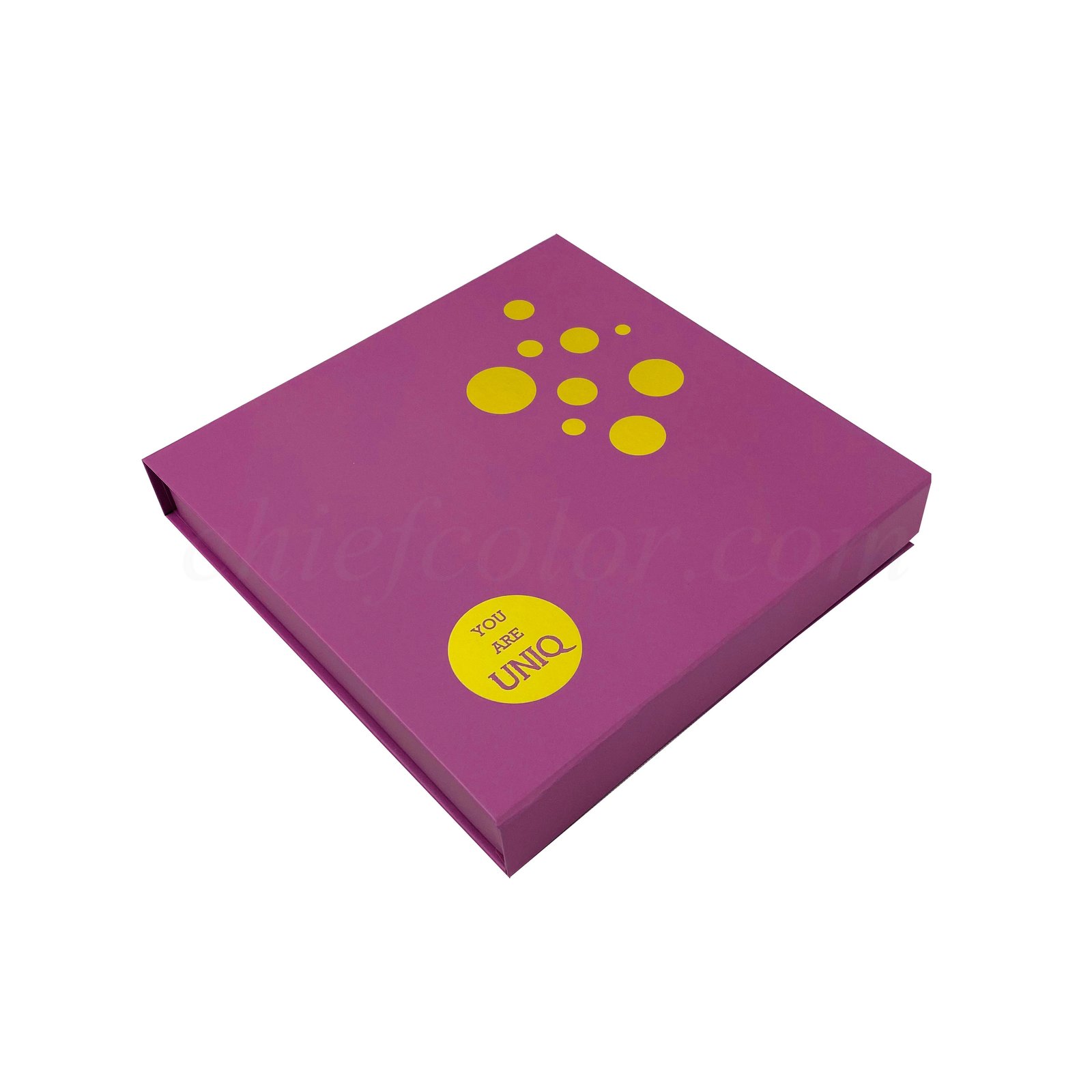 Luxury Custom Purple Retail Foldable Packaging Box For Clothing