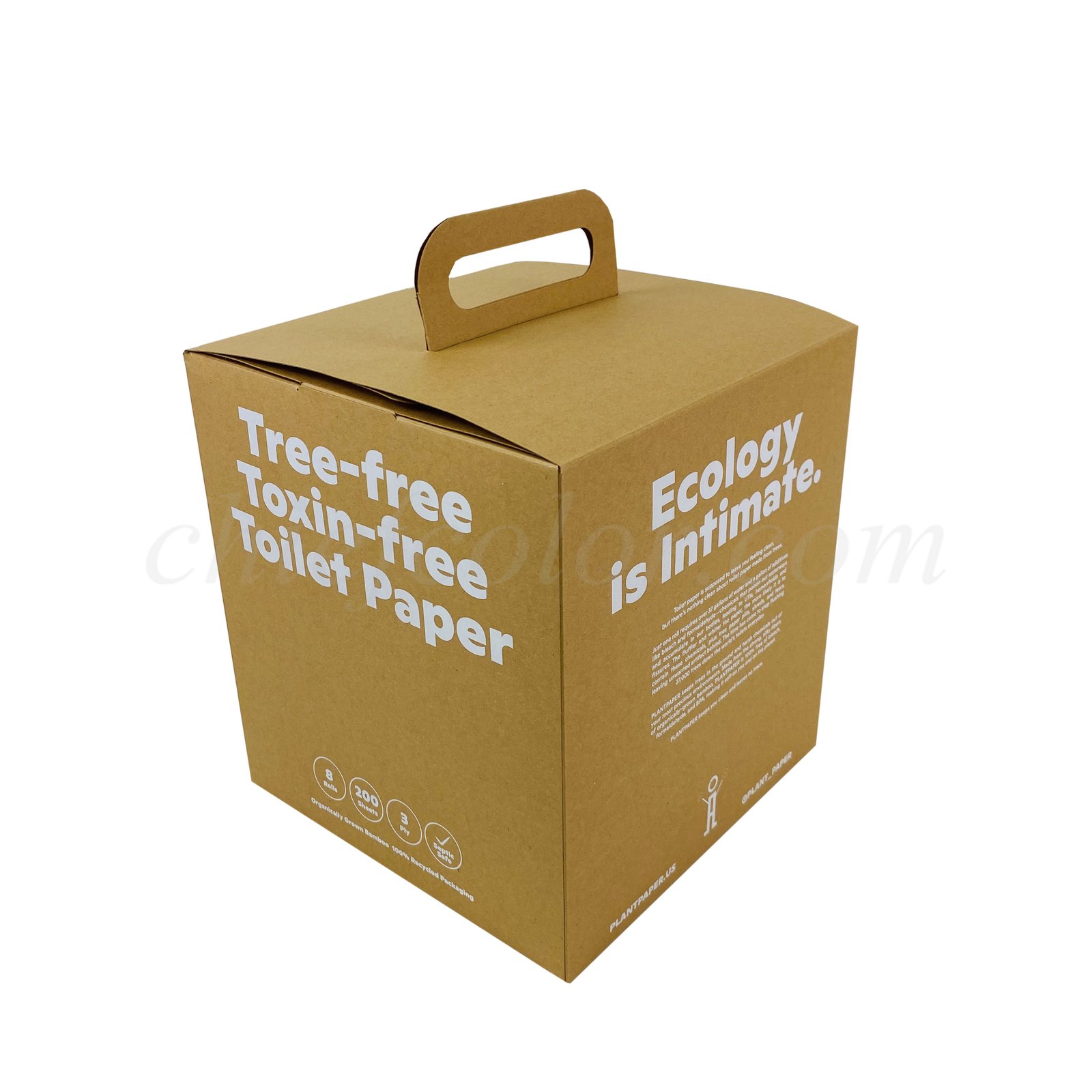 Custom Recycle Natural Kraft Auto Locked Bottom Folding Box Gift Packaging