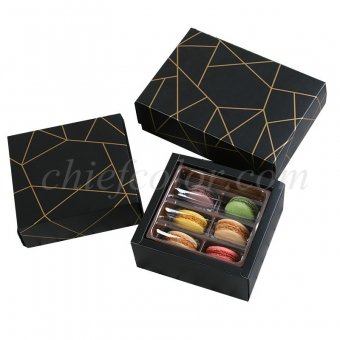 Black Macaron Folding Box
