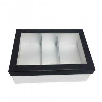 Custom base And Lid Box With Display Window And Separator